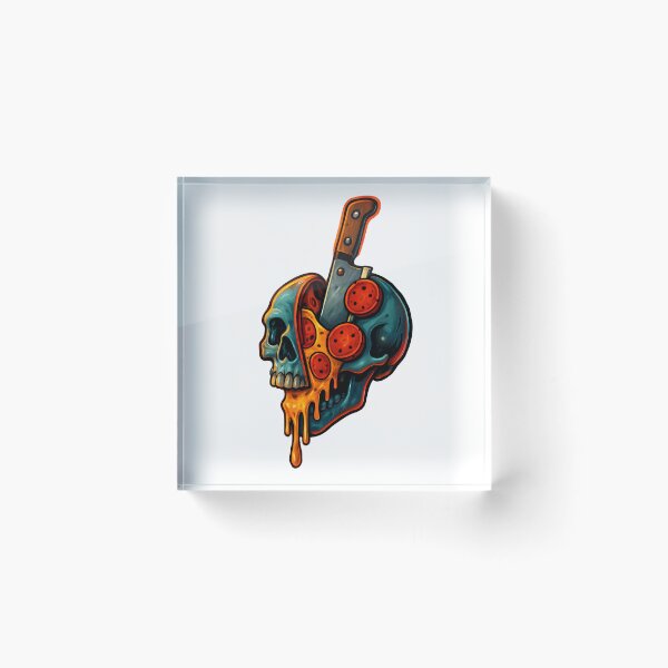 Item preview, Death Slice – Pizza Skull Cleaver Street Art Design designed and sold by LowBatteryHQ.