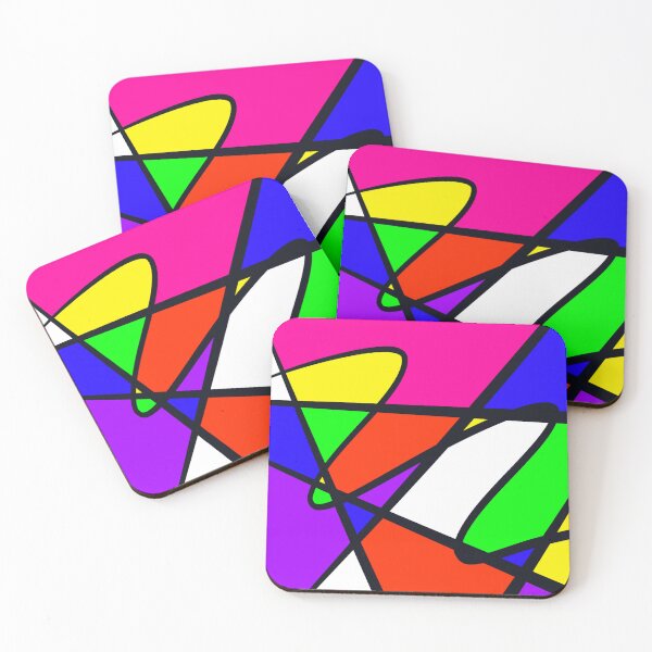Item preview, Chromatic Collision: Bold Geometric Abstract designed and sold by Cosmic Cats Studio.
