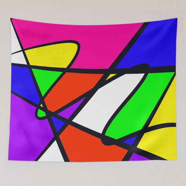 Item preview, Chromatic Collision: Bold Geometric Abstract designed and sold by Cosmic Cats Studio.