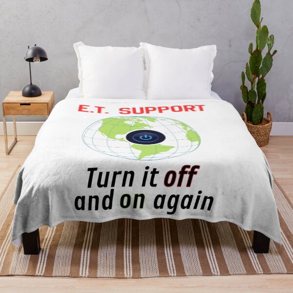 Item preview, E.T. Support -  I.T. Tech Support Joke on a Global Level - Turn It Off and On Again designed and sold by SunandShade.