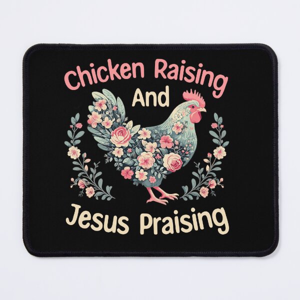 Item preview, Floral Chicken Raising Jesus Praising Shirt designed and sold by LarryMBrown.