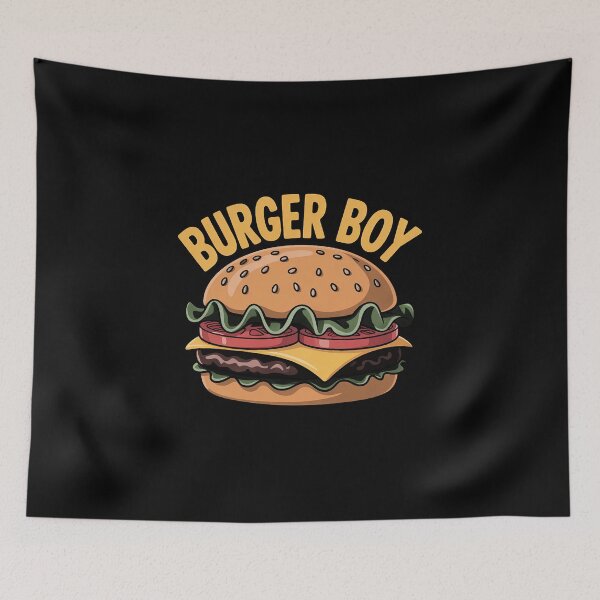 Item preview, Hamburger Cheeseburger Burger Boy Fast Food Lover designed and sold by traceydowns.