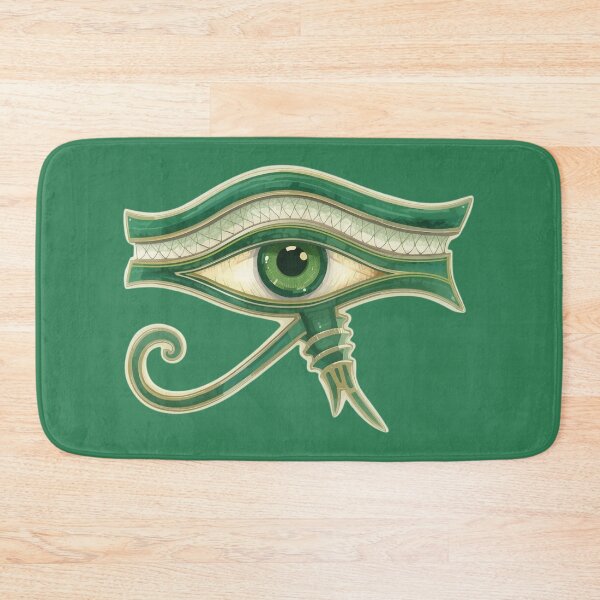Item preview, Eye of Horus green, Udjat Eye green tones with golden decorations designed and sold by angel-cat-22.
