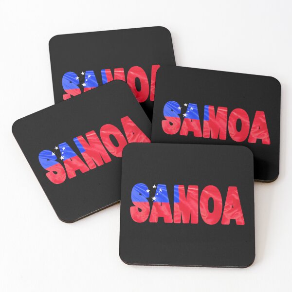 Item preview, SAMOA - Flag Flying in Wind cut to Letters Souvenir Sticker Shirt designed and sold by Adam Gormley.