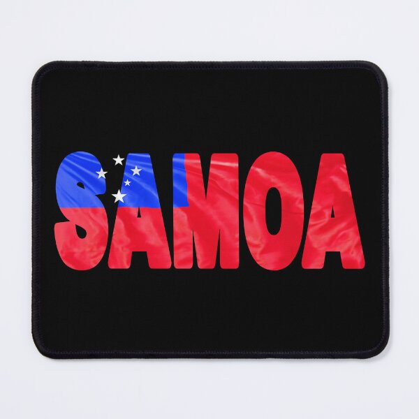 Item preview, SAMOA - Flag Flying in Wind cut to Letters Souvenir Sticker Shirt designed and sold by Adam Gormley.