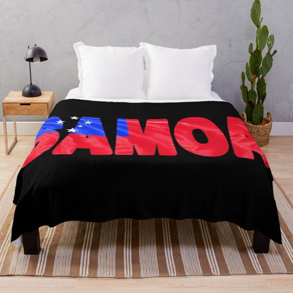 Item preview, SAMOA - Flag Flying in Wind cut to Letters Souvenir Sticker Shirt designed and sold by Adam Gormley.
