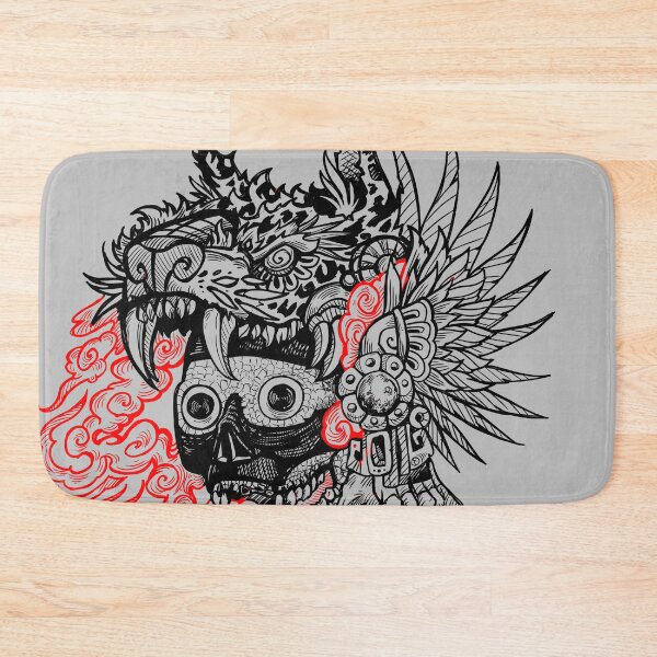 Item preview, Tezcatlipoca red smoke skull manga designed and sold by UrielCalavera.
