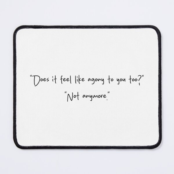 Item preview, Does it feel like agony for you too? Not anymore. - Heated Rivalry quote, Ilya Rozanov, Shane Hollander, Hollanov designed and sold by RosefinchArt.