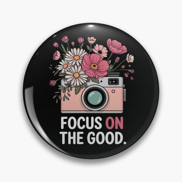 Item preview, Focus On The Good Wildflower Camera Happy Thoughts designed and sold by traceydowns.