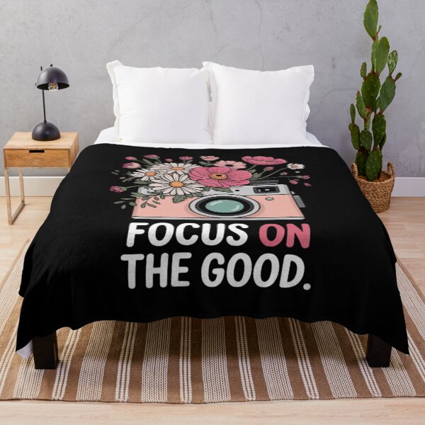 Item preview, Focus On The Good Wildflower Camera Happy Thoughts designed and sold by traceydowns.