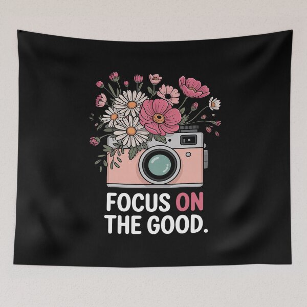 Item preview, Focus On The Good Wildflower Camera Happy Thoughts designed and sold by traceydowns.
