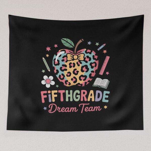 Item preview, Fifth Grade Dream Team Apple Back To School Happy First Day designed and sold by traceydowns.