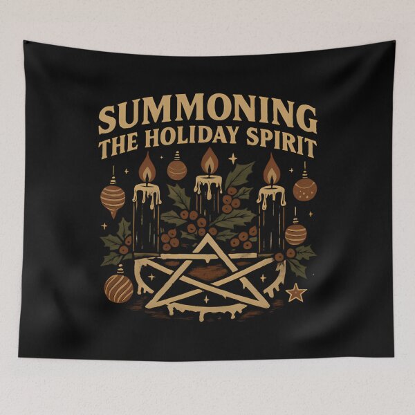 Item preview, Summoning The Holiday Spirit Occult Design designed and sold by hybmcvdtj77.