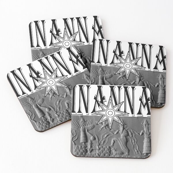 Artikelvorschau, Inanna Ascendant – Psychedelische Schwarz-Weiß-Mythenkunst entworfen und verkauft von Brooklyn Hearty.