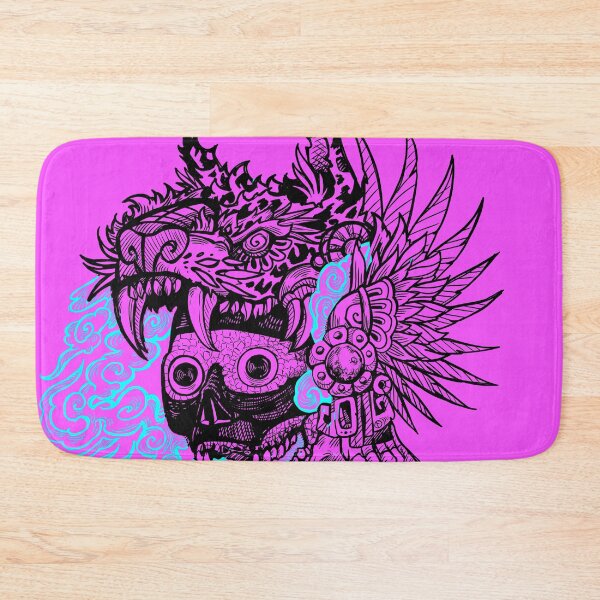 Item preview, Tezcatlipoca blue smoke skull manga designed and sold by UrielCalavera.