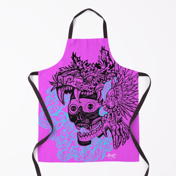 Item preview, Tezcatlipoca blue smoke skull manga designed and sold by UrielCalavera.