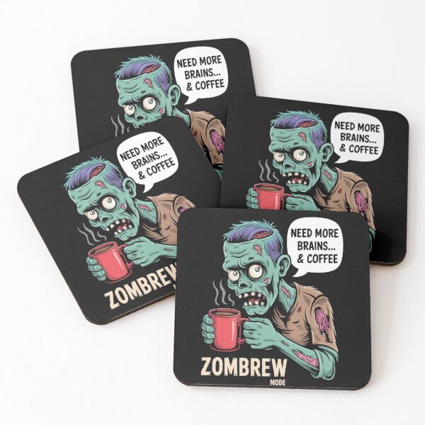Item preview, Zombie Coffee Addict Zombrew Mode Undead Morning Humor designed and sold by HaiharryCartoon.