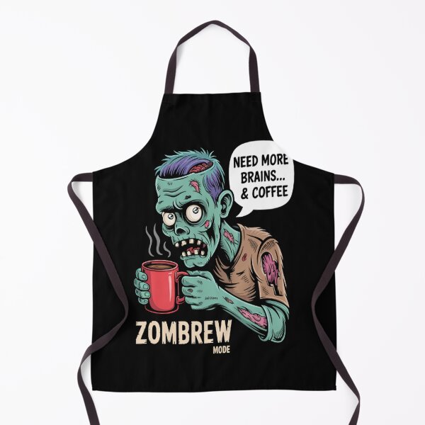 Item preview, Zombie Coffee Addict Zombrew Mode Undead Morning Humor designed and sold by HaiharryCartoon.