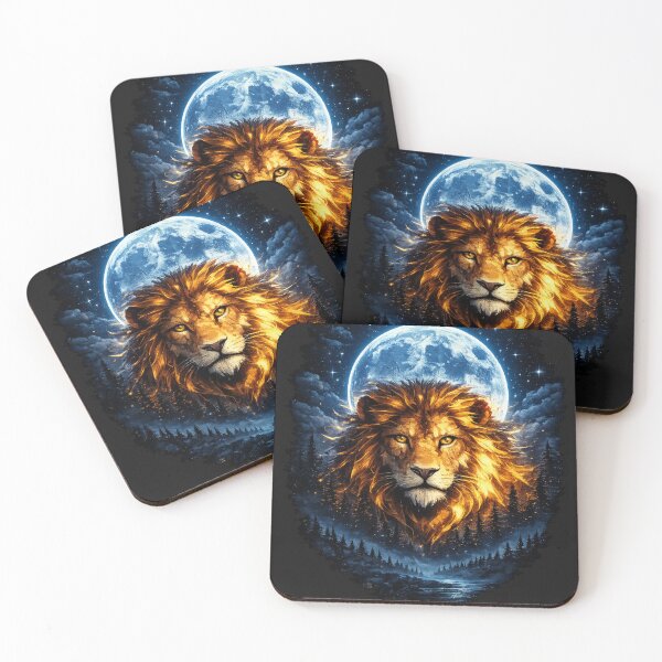 Item preview, Geometric Night Lion designed and sold by It's Heritage Hoss.