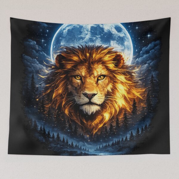 Item preview, Geometric Night Lion designed and sold by It's Heritage Hoss.