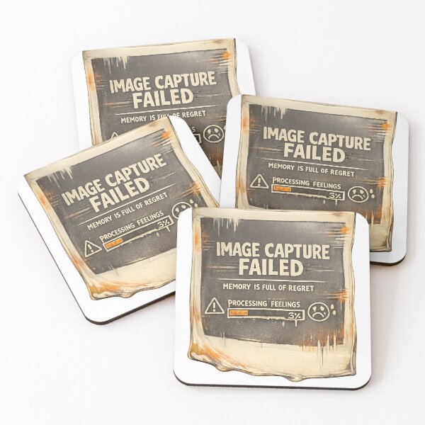 Item preview, Image Capture Failed – Processing Feelings (Retro Camera Humor Art) designed and sold by Backtrack Boutique.