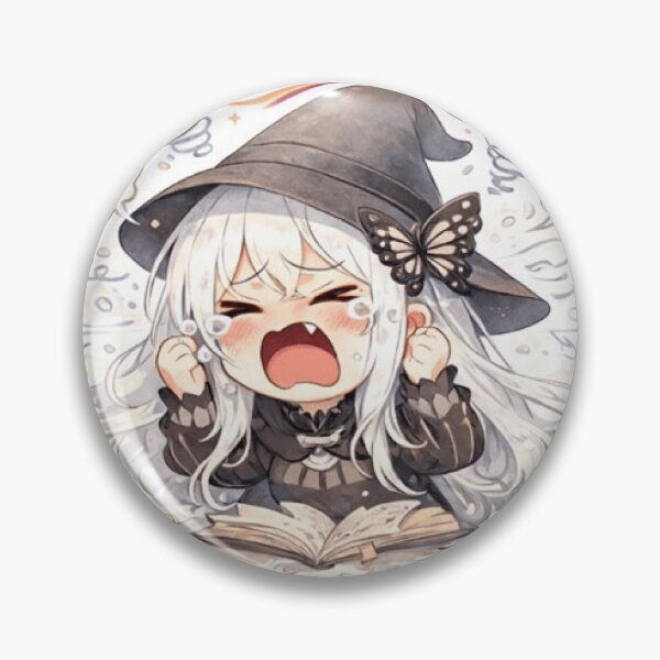 Item preview, Witch… but OVERWHELMED | Cute Witchcore Meme Sticker designed and sold by GorilaStudio.