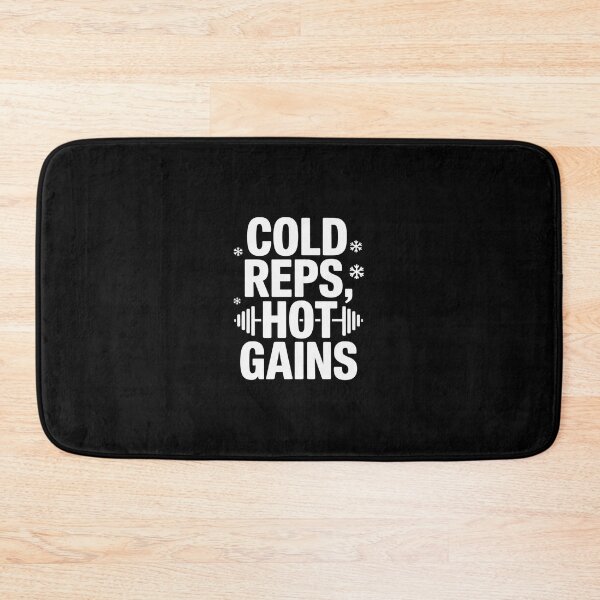 Item preview, Weightlifting Winter, Cold Reps, Hot Gains – Funny Winter Gym Weightlifting  designed and sold by Vintage Shapes.