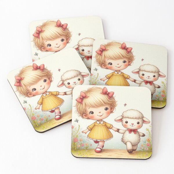Item preview, Little Liza Lammykin of Imaginary Friends designed and sold by CuddleFish Creations.