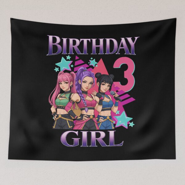 Item preview, Kpop Demon Hunter 3rd Birthday Girl – Dark Anime Girl Squad Design designed and sold by VincentMoore96.