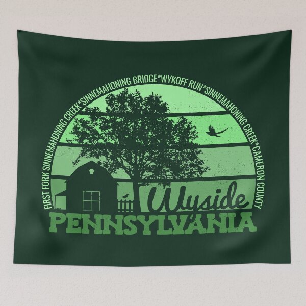 Item preview, Wyside Pennsylvania Sunset Retro Vintage Local Pride Logo designed and sold by CRHPOD20.