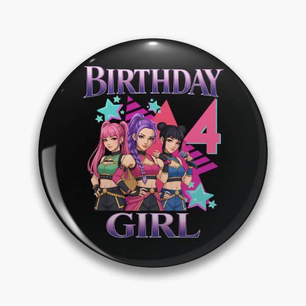 Item preview, Kpop Demon Hunter 4th Birthday Girl – Dark Anime Girl Squad Design designed and sold by VincentMoore96.