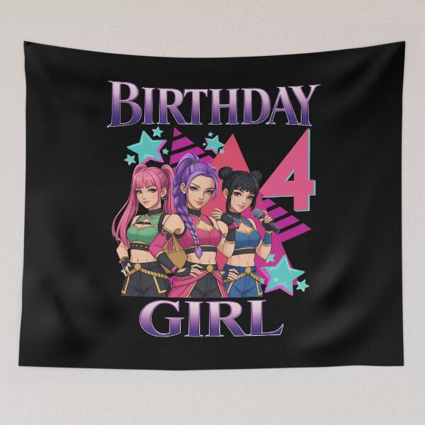 Item preview, Kpop Demon Hunter 4th Birthday Girl – Dark Anime Girl Squad Design designed and sold by VincentMoore96.