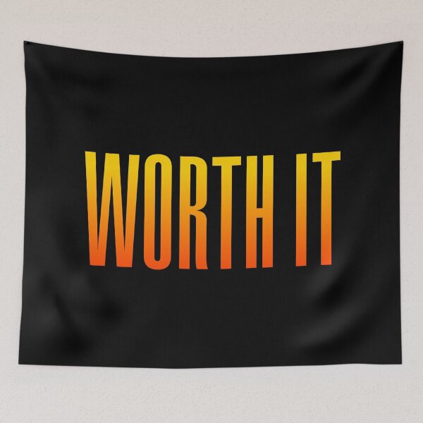 Item preview, Worth it, Orange Condensed  designed and sold by Memes N Lore .