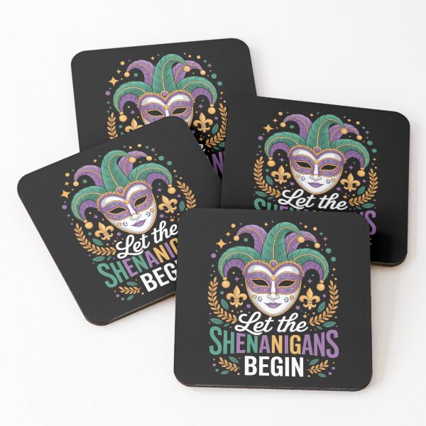 Item preview, Let The Shenanigans Begin Mask Beads Mardi Gras designed and sold by IdunayaStore.