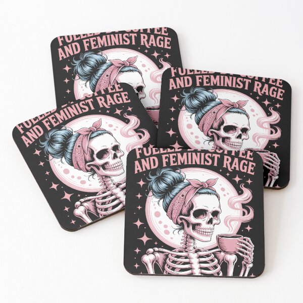 Item preview, Coffee and Feminist Skeletons designed and sold by isatnelkaitio.