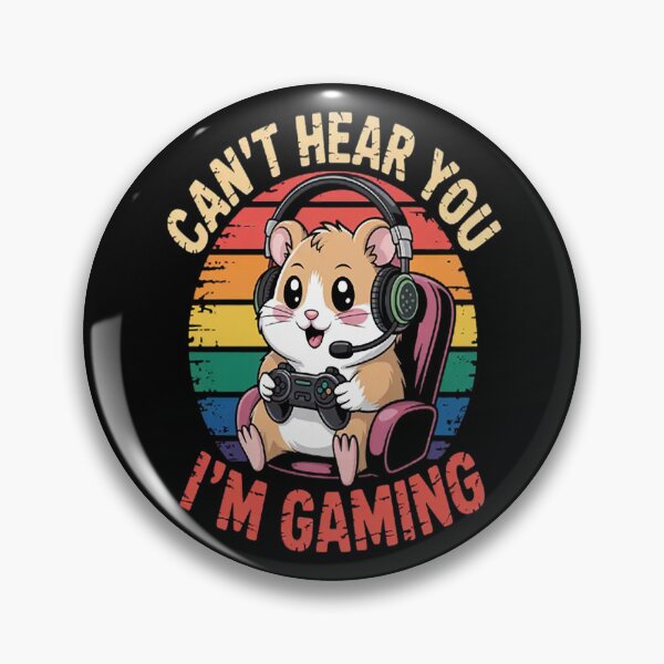 Item preview, Cant Hear You Im Gaming Video Gamer Teens Hamster designed and sold by TheRetroStyle.