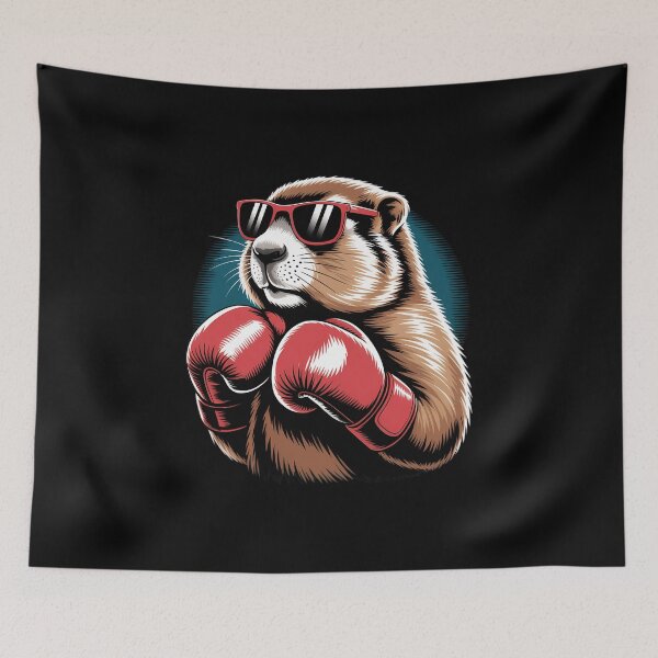 Item preview, Boxer Capybara with Boxing Gloves Kickboxing Boxing designed and sold by FaithAbbott.
