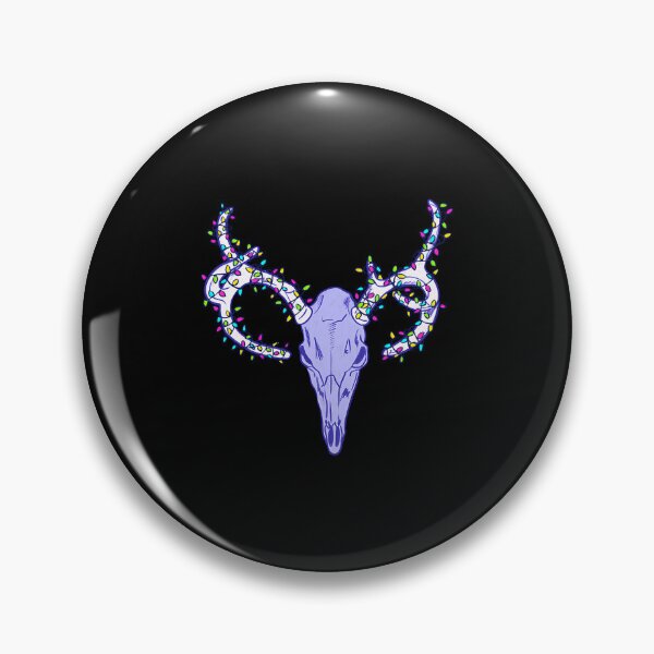 Item preview, Creepy Christmas Stag Skull Rainbow Fairy Goth designed and sold by hybmcvdtj77.