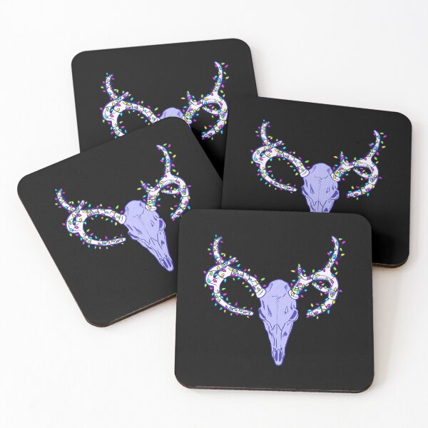 Item preview, Creepy Christmas Stag Skull Rainbow Fairy Goth designed and sold by hybmcvdtj77.