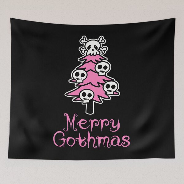 Item preview, Pastel Goth Merry Gothmas Kawaii Skull Christmas designed and sold by hybmcvdtj77.