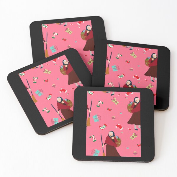 Item preview, Witchy Befana Gothmas Pink Christmas Pattern designed and sold by hybmcvdtj77.