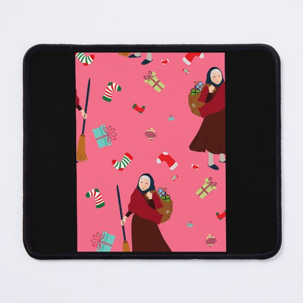 Item preview, Witchy Befana Gothmas Pink Christmas Pattern designed and sold by hybmcvdtj77.