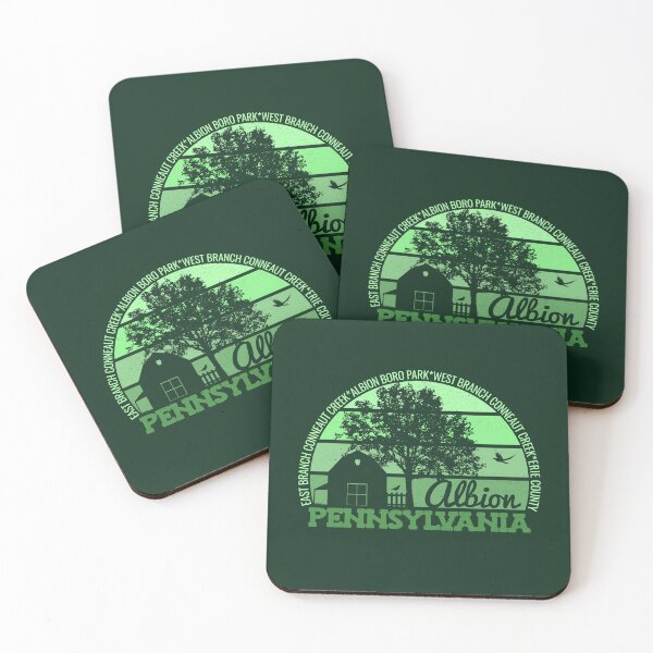Item preview, Albion Pennsylvania Sunset Retro Vintage Local Pride Logo designed and sold by CRHPOD20.
