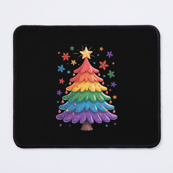 Item preview, Cute LGBTQ Pride Rainbow Flag Gay Merry Christmas Tree X-Mas designed and sold by FaithAbbott.