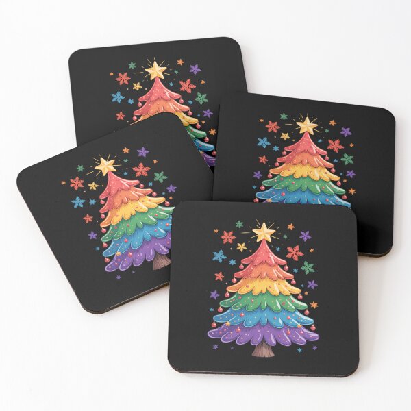 Item preview, Cute LGBTQ Pride Rainbow Flag Gay Merry Christmas Tree X-Mas designed and sold by FaithAbbott.