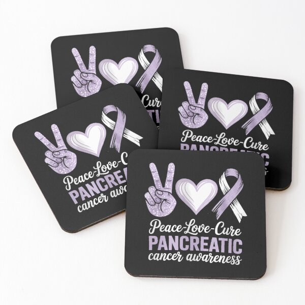 Item preview, Pancreatic Cancer Awareness-Peace Love Cure designed and sold by IdunayaStore.