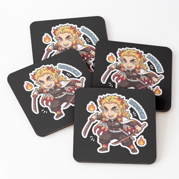 Item preview, Rengoku Kyojuro Chibi Flame Hashira Anime Art designed and sold by Innova_Creations.