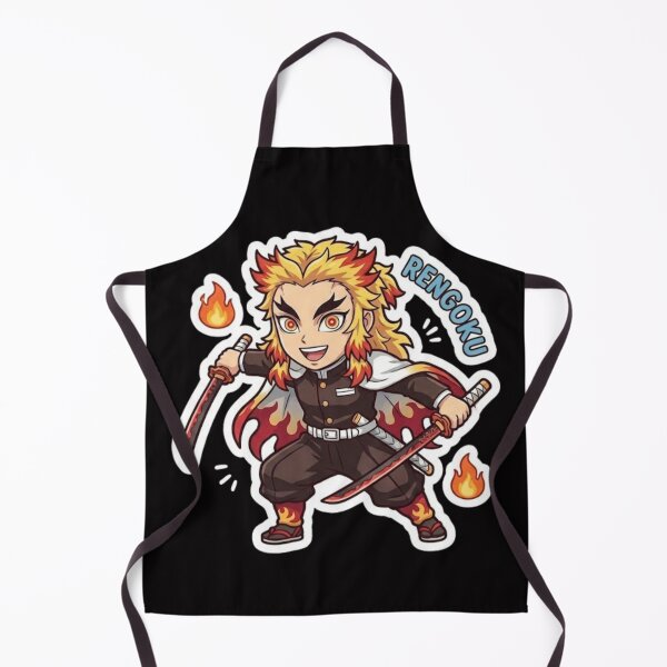 Item preview, Rengoku Kyojuro Chibi Flame Hashira Anime Art designed and sold by Innova_Creations.