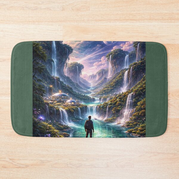 Item preview, Futuristic Explorer – Surreal Nature & Technology Digital Art designed and sold by NomadUSArt.
