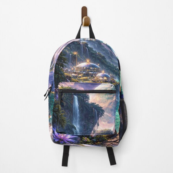 Item preview, Futuristic Explorer – Surreal Nature & Technology Digital Art designed and sold by NomadUSArt.